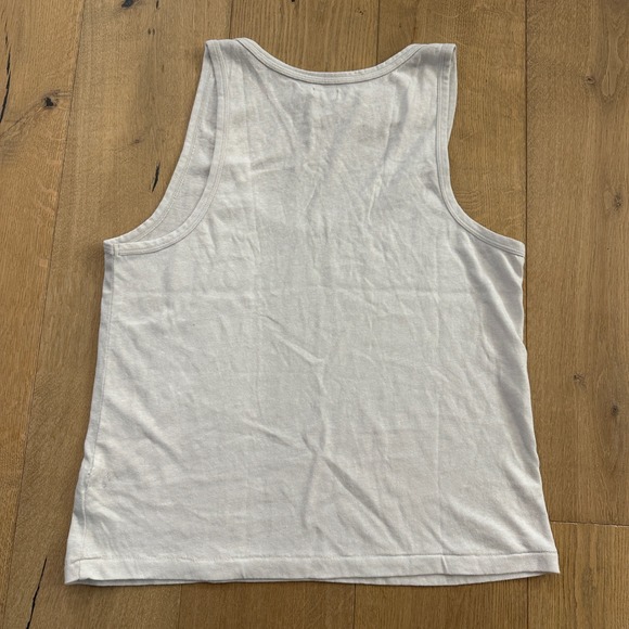 Faherty Women's White Loose Fit Tank Top Size XL - Picture 2 of 7